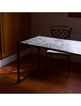 Formentera Ceramic Top Iron Table
