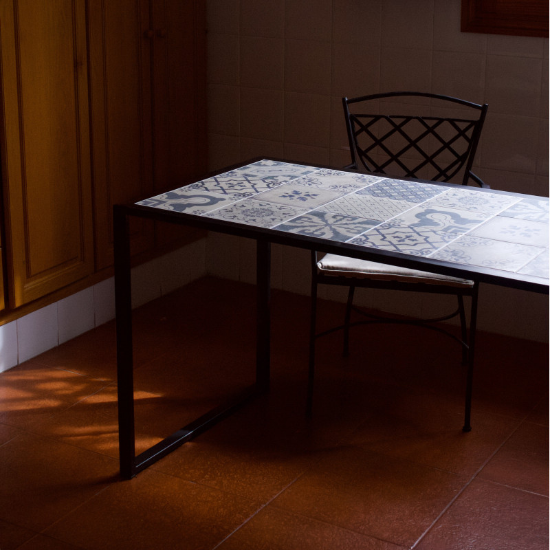 Formentera Ceramic Top Iron Table